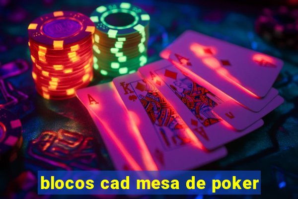 blocos cad mesa de poker